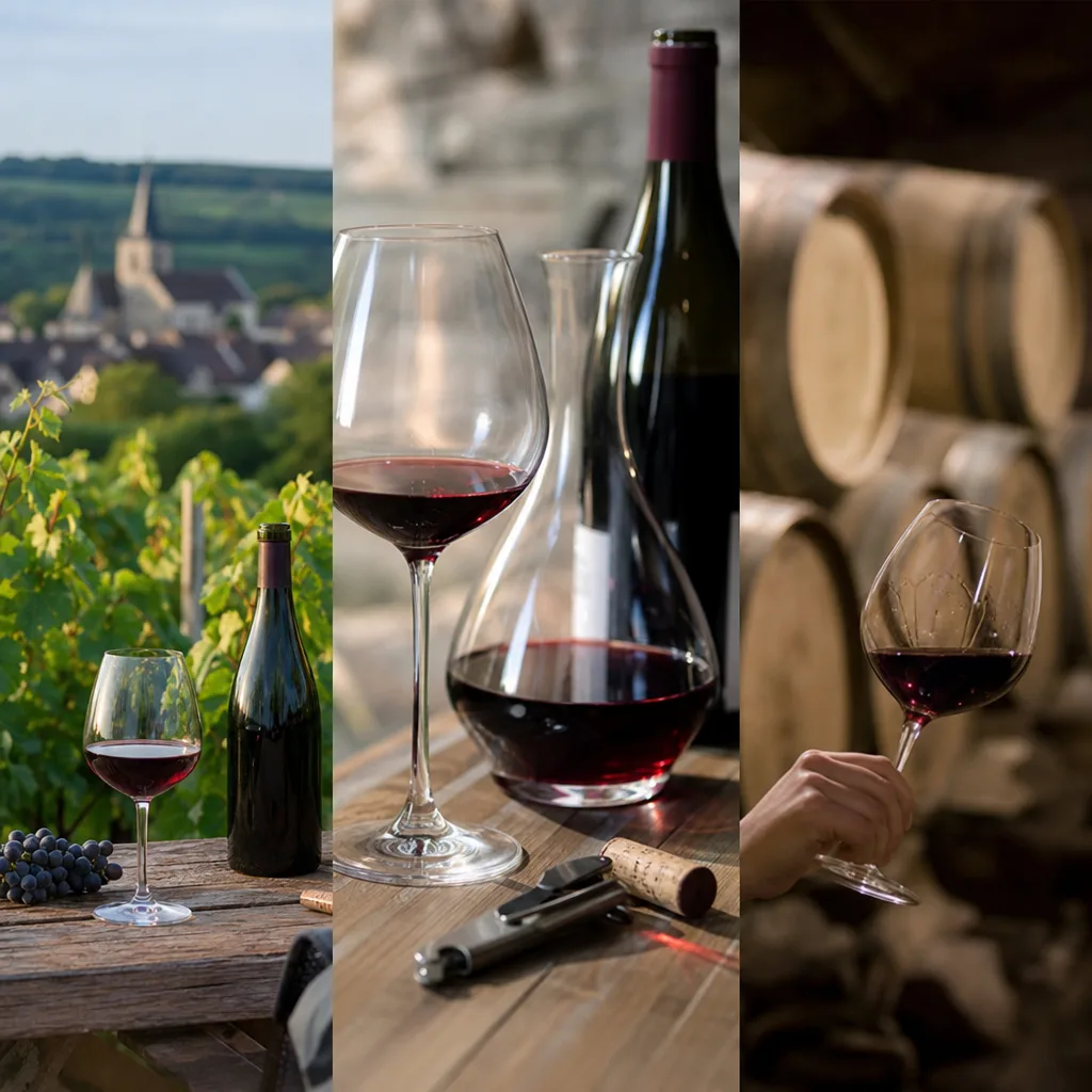 Bouteilles de Chambolle-Musigny en cave avec millésimes visibles